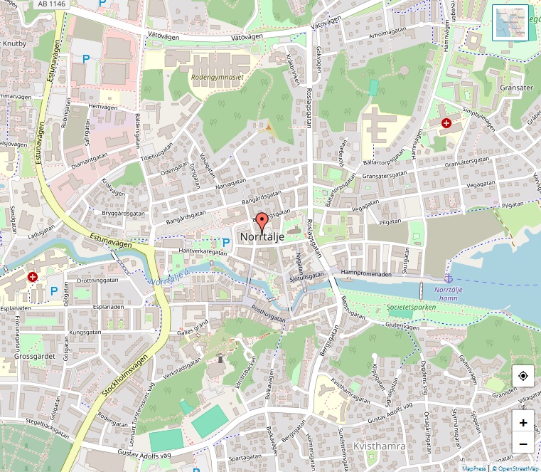 Karta och plats Norrtälje